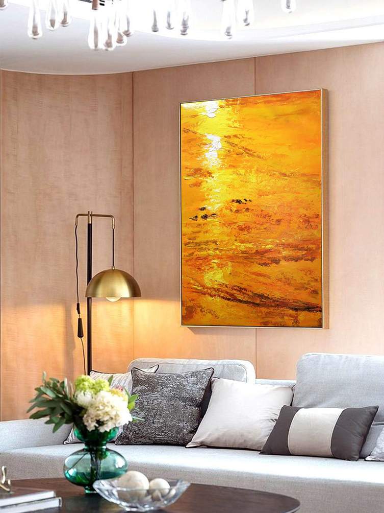 scenic sunset beach orange design 7